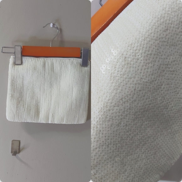 White sequin clutch - Picture 1 of 1